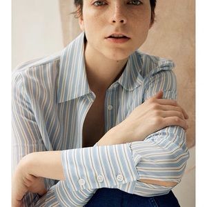 pure silk button down shirt